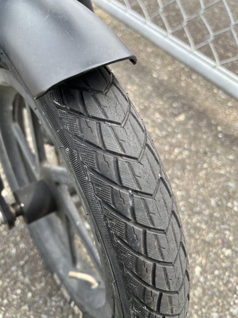 未整備　電動アシスト自転車　AIDDE 折り畳み自転車