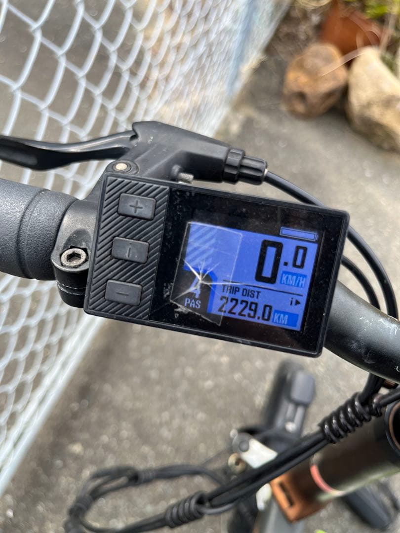 未整備　電動アシスト自転車　AIDDE 折り畳み自転車