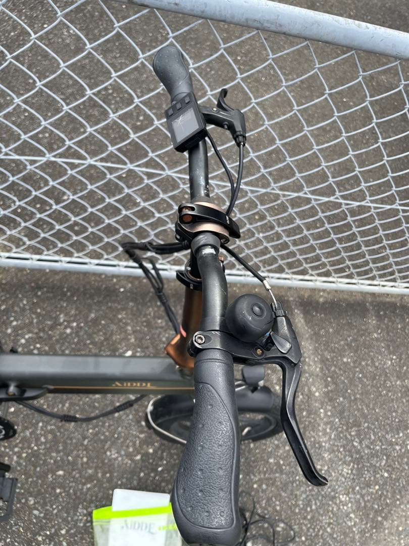 未整備　電動アシスト自転車　AIDDE 折り畳み自転車
