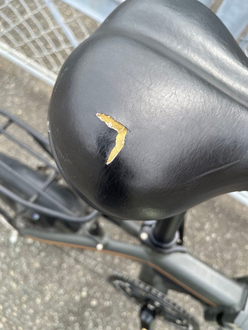 未整備　電動アシスト自転車　AIDDE 折り畳み自転車