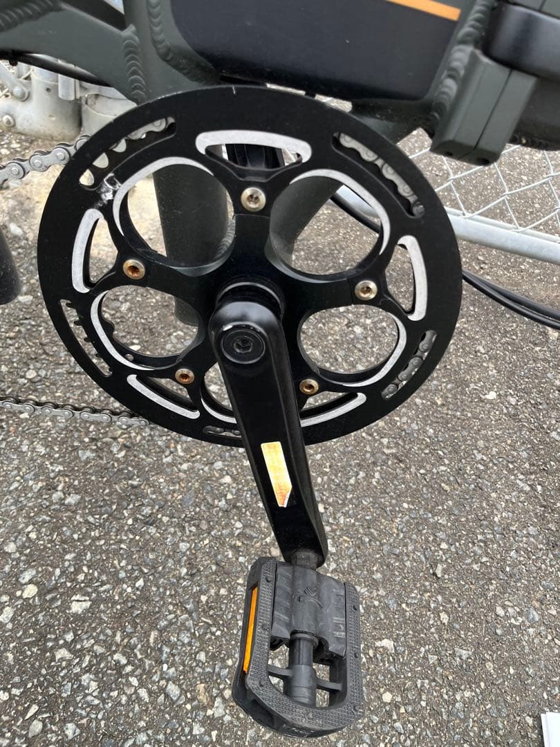 未整備　電動アシスト自転車　AIDDE 折り畳み自転車