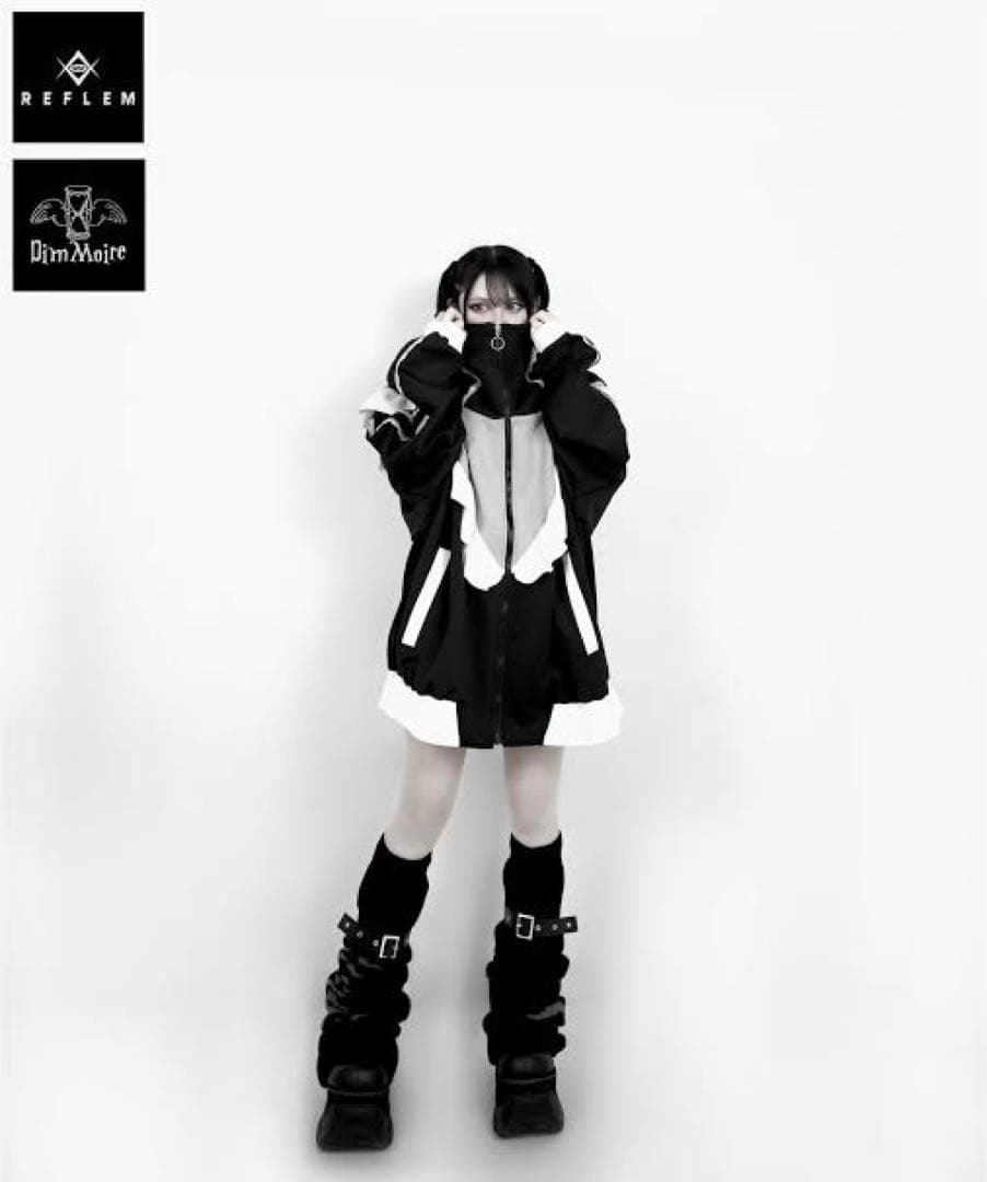 【REFLEM×DimMoire】切り替えジャージパーカー【コラボ商品】