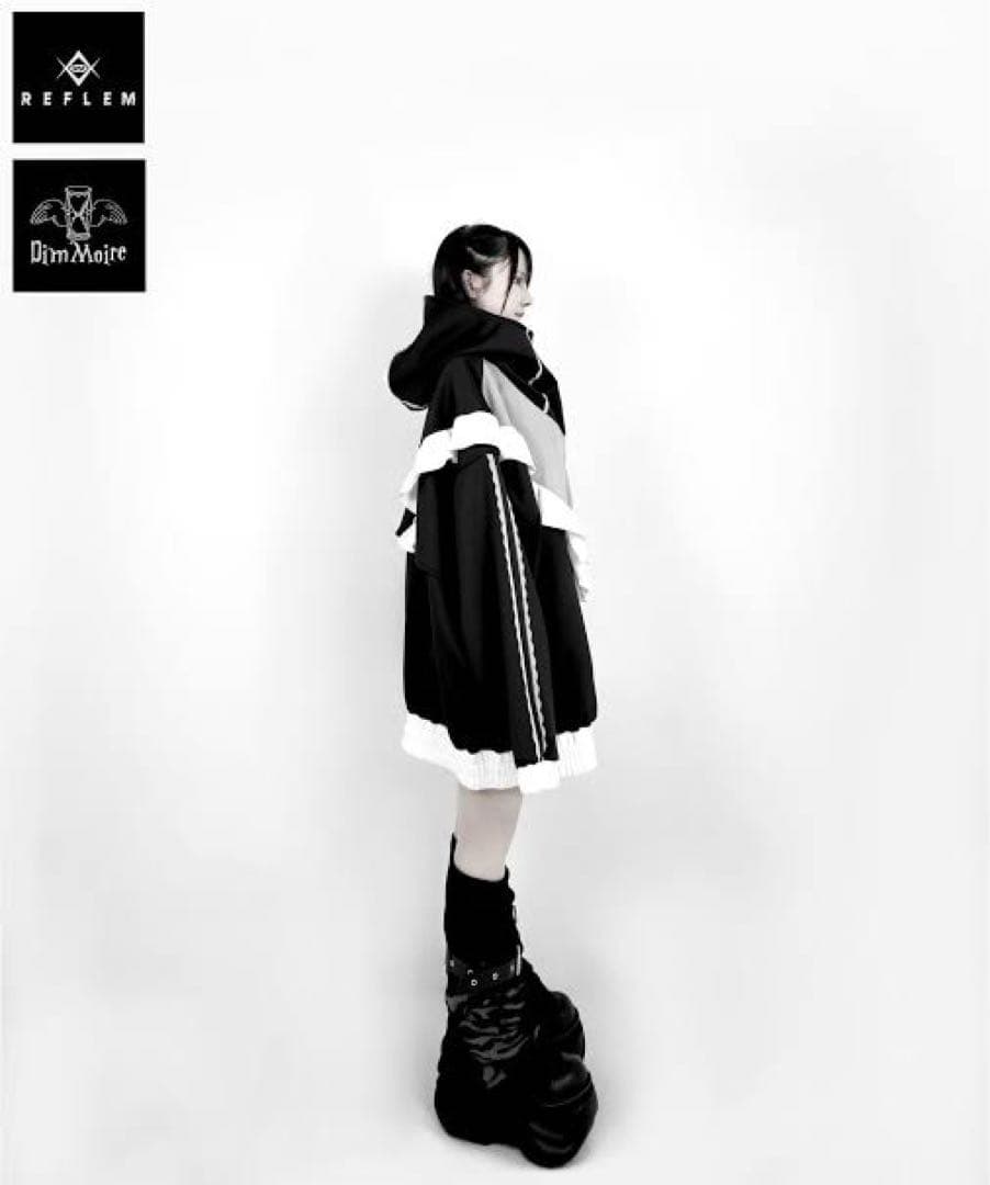 【REFLEM×DimMoire】切り替えジャージパーカー【コラボ商品】
