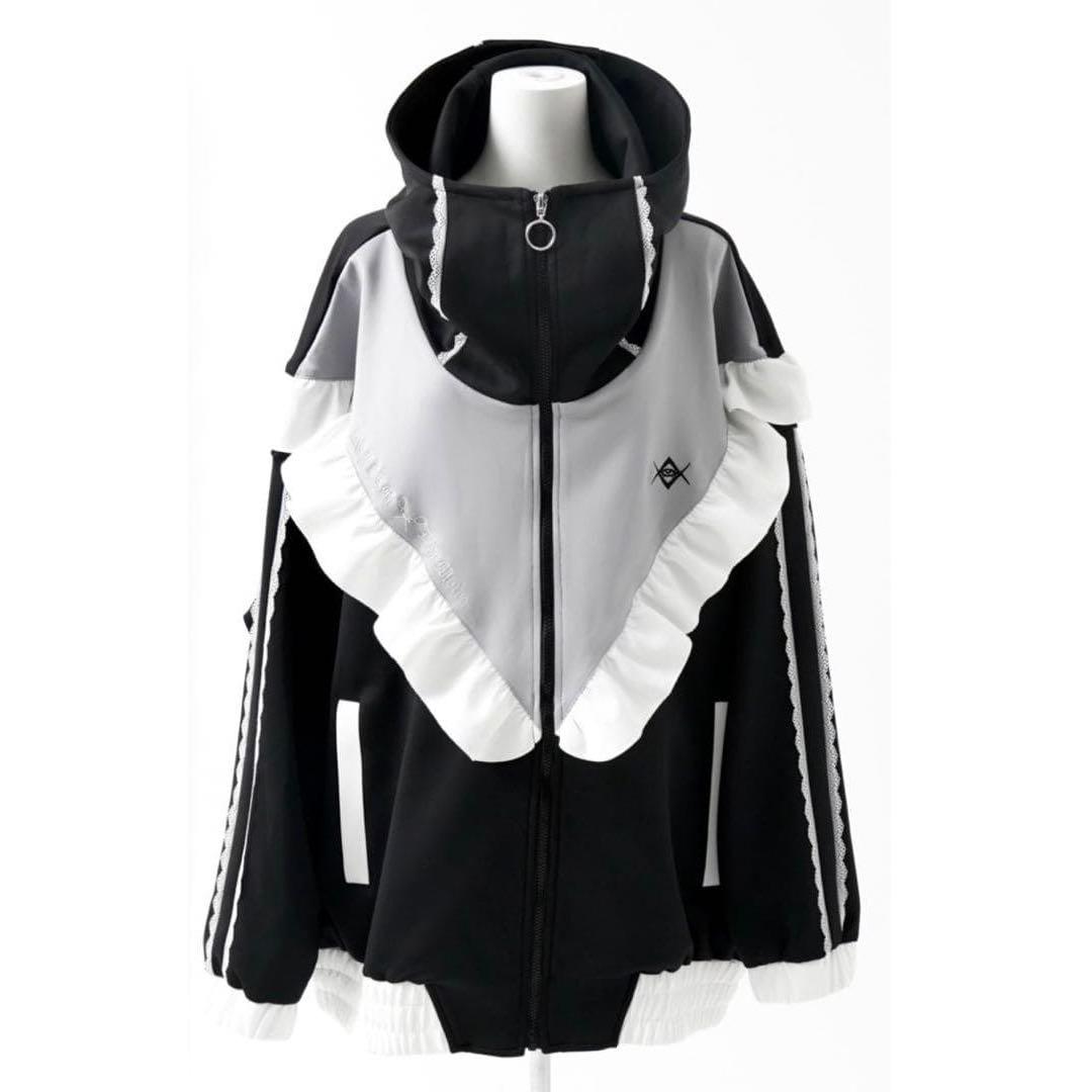 【REFLEM×DimMoire】切り替えジャージパーカー【コラボ商品】