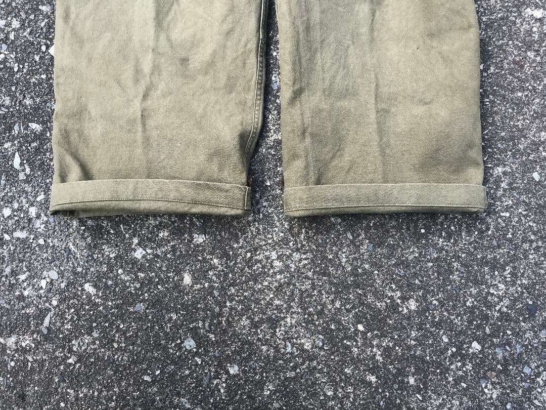 実物】40s 50s フランス軍 m47 カーゴ パンツ 前期 M-47 M47