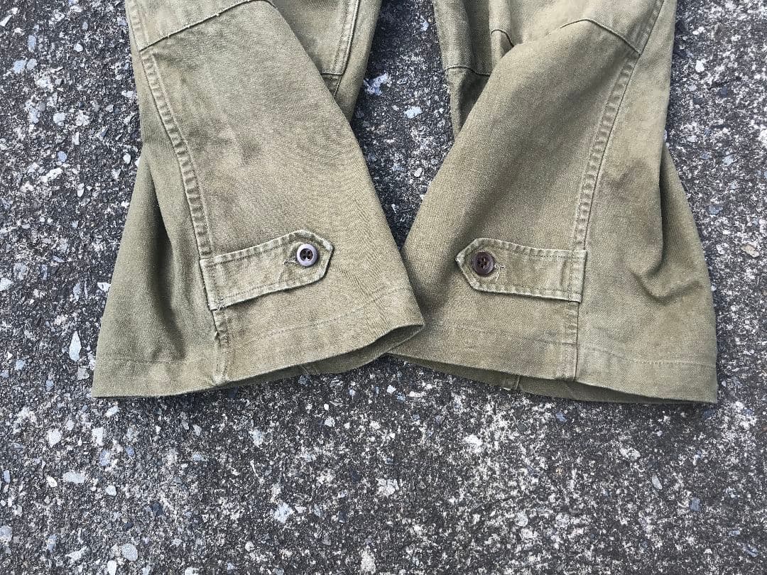 実物】40s 50s フランス軍 m47 カーゴ パンツ 前期 M-47 M47