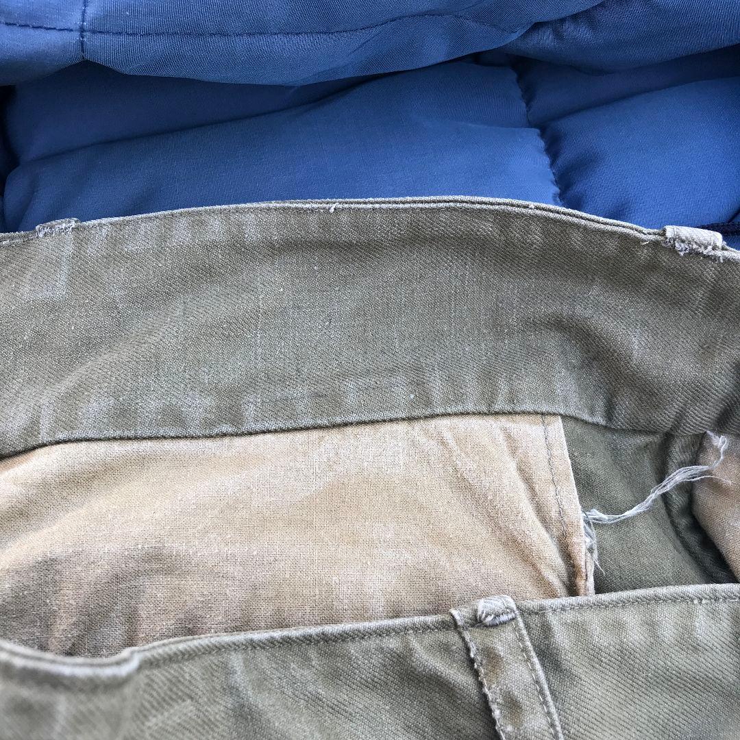 実物】40s 50s フランス軍 m47 カーゴ パンツ 前期 M-47 M47