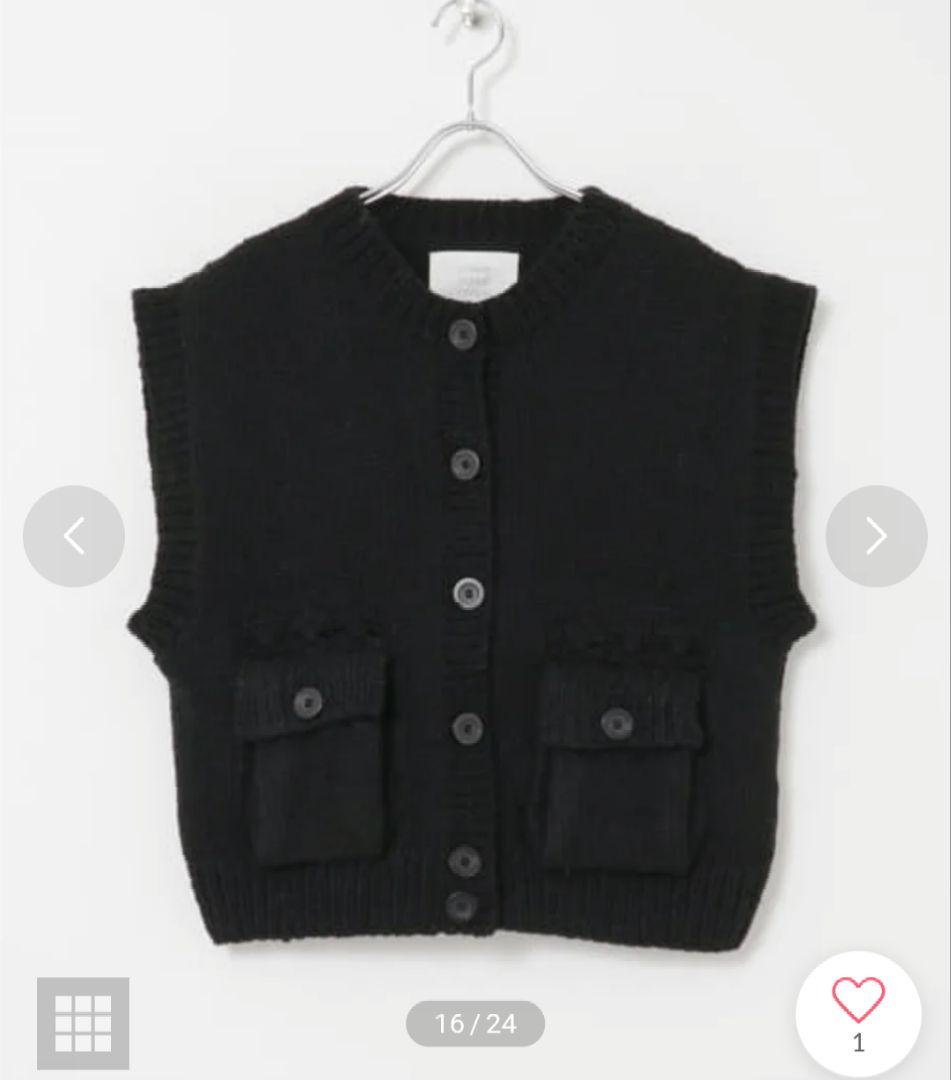 crinkle crinkle crinkle　 NAPAL KNIT ベスト