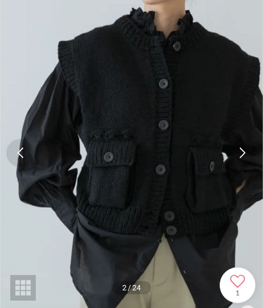 crinkle crinkle crinkle　 NAPAL KNIT ベスト
