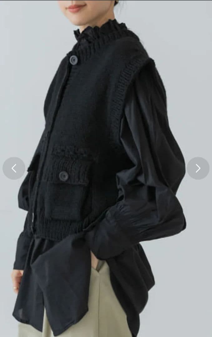 crinkle crinkle crinkle　 NAPAL KNIT ベスト