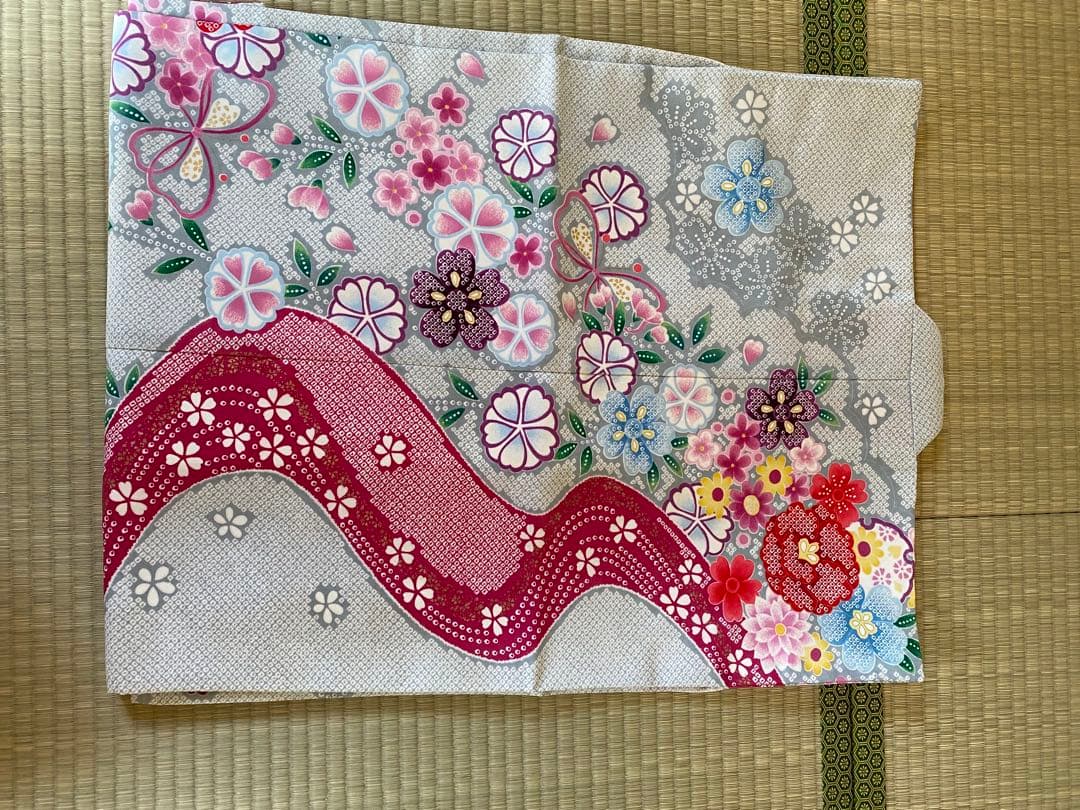 【四つ身】七五三用 花柄 着物 子供用