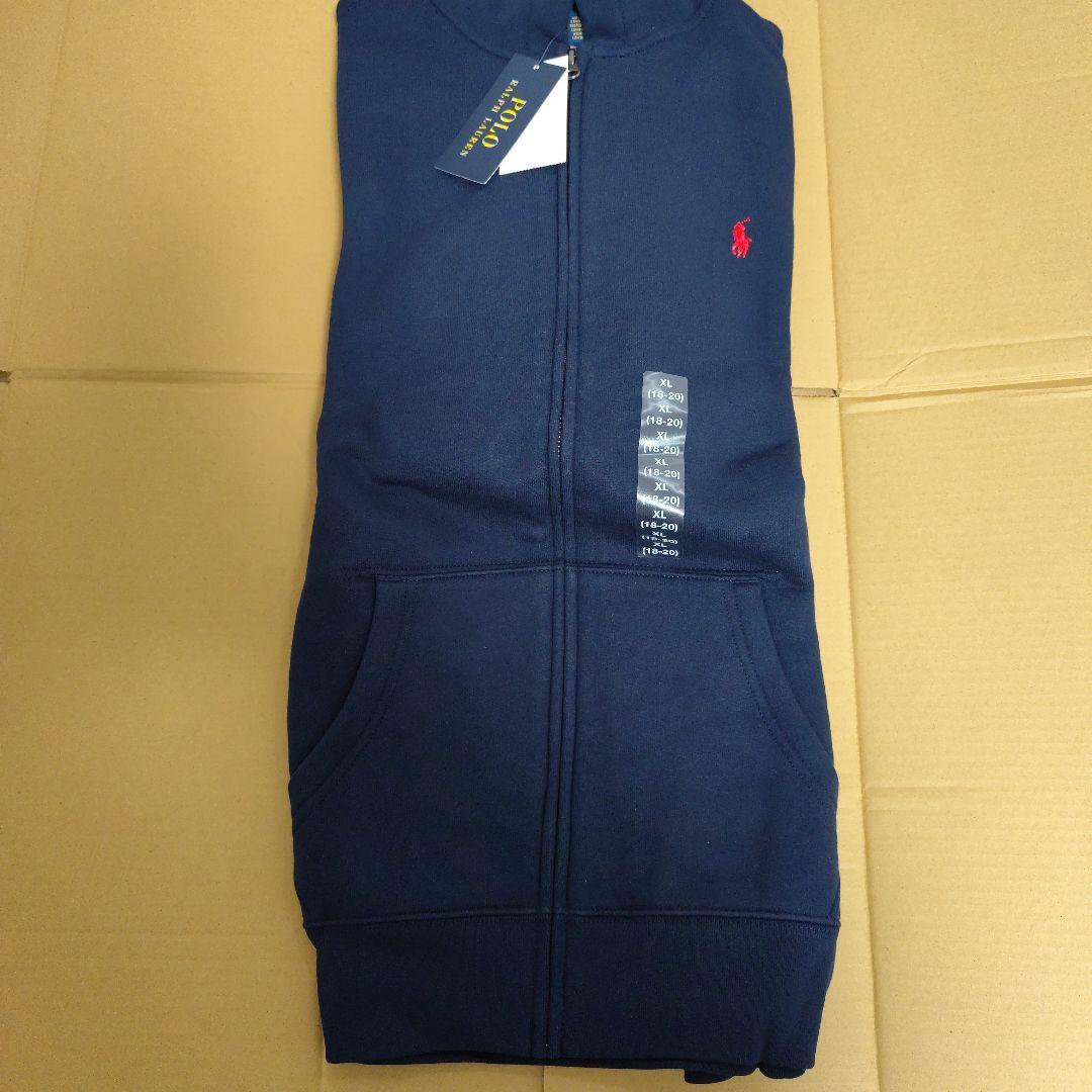 ボーイズ フルジップ パーカー 323547626 　ネイビー　サイズL