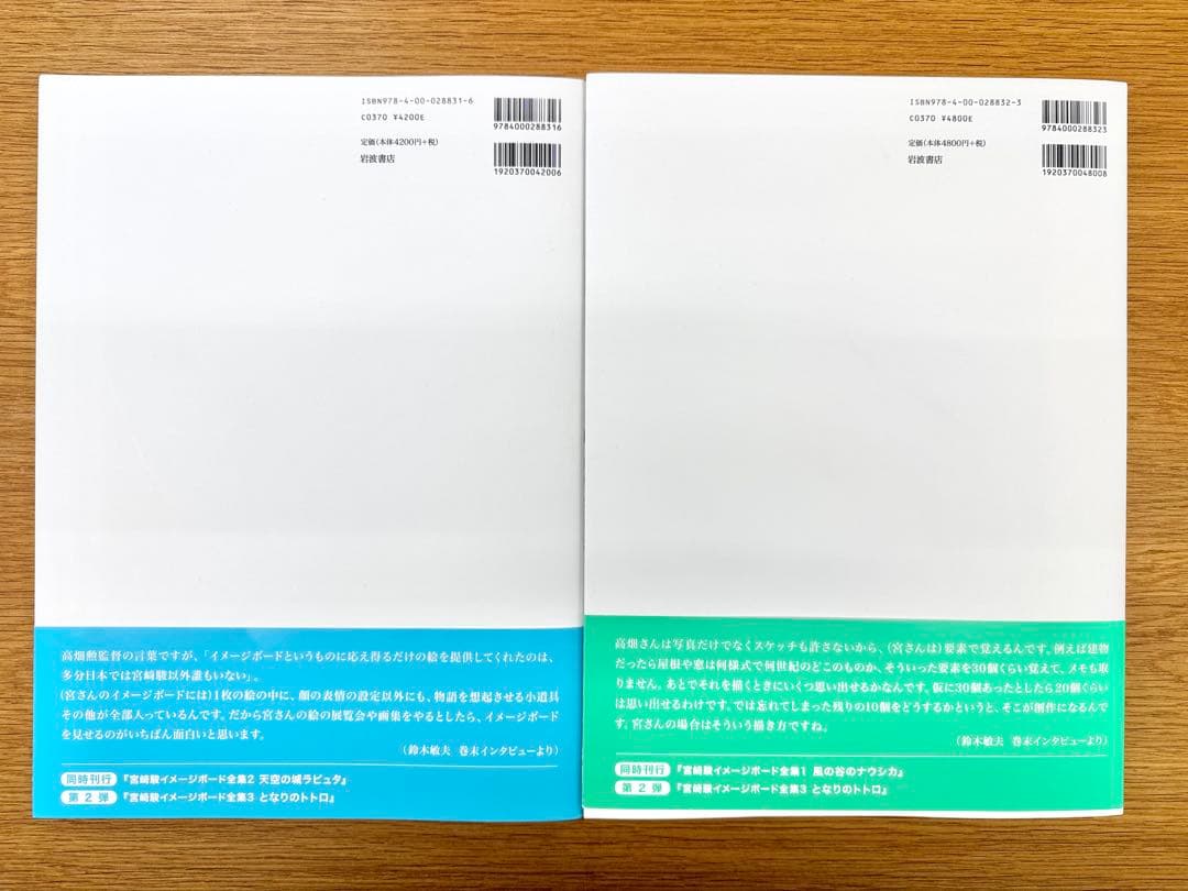 風の谷のナウシカ・天空の城ラピュタ　宮崎駿イメージボード全集2冊セット
