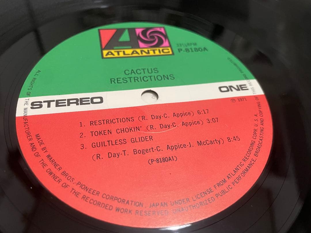 洋楽 CACTUS RESTRICTIONS LP