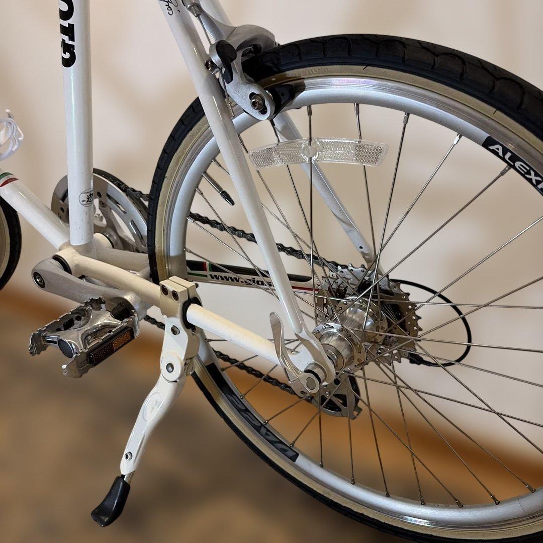 GIOS MIGNON ホワイト ミニベロ　510 手渡し