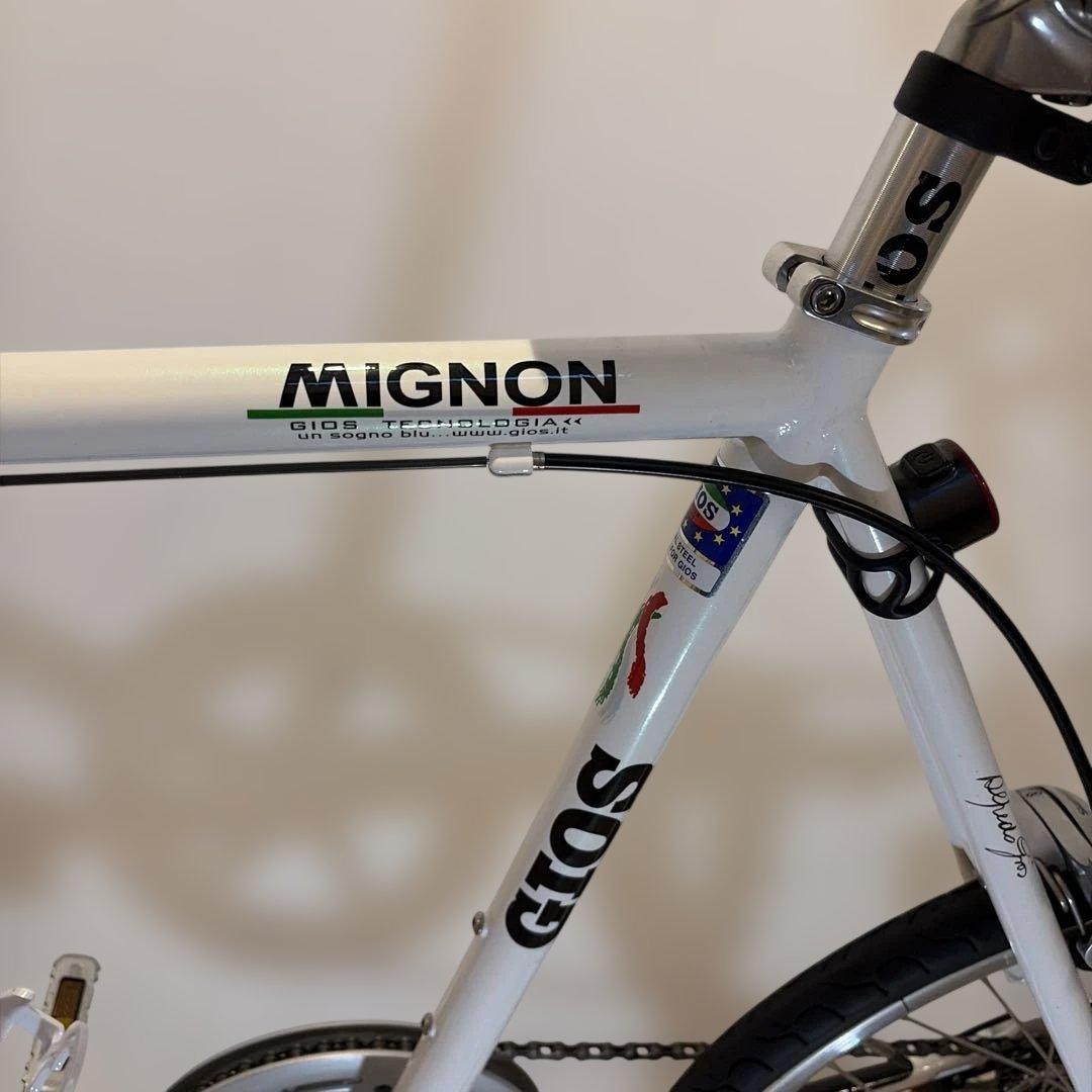 GIOS MIGNON ホワイト ミニベロ　510 手渡し