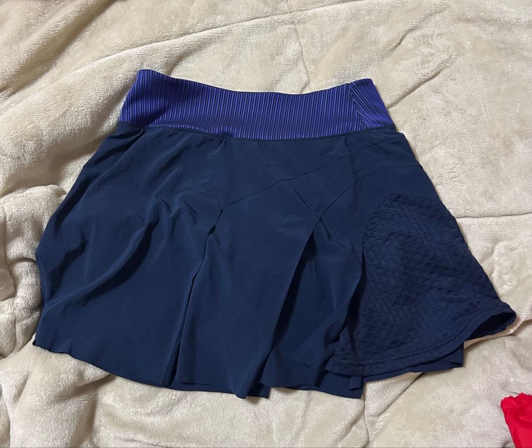NIKE DRI-FIT ADV プリーツスカートネイビー メッシュパネル入りM