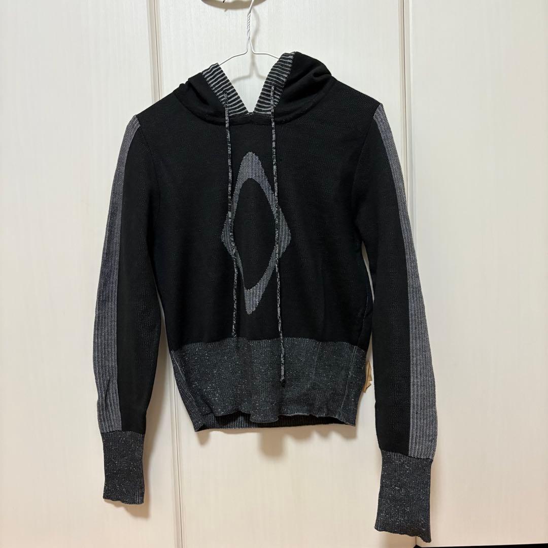 MSCHF ミスチーフRHOMBUS KNIT HOODIE ブラック　パーカー