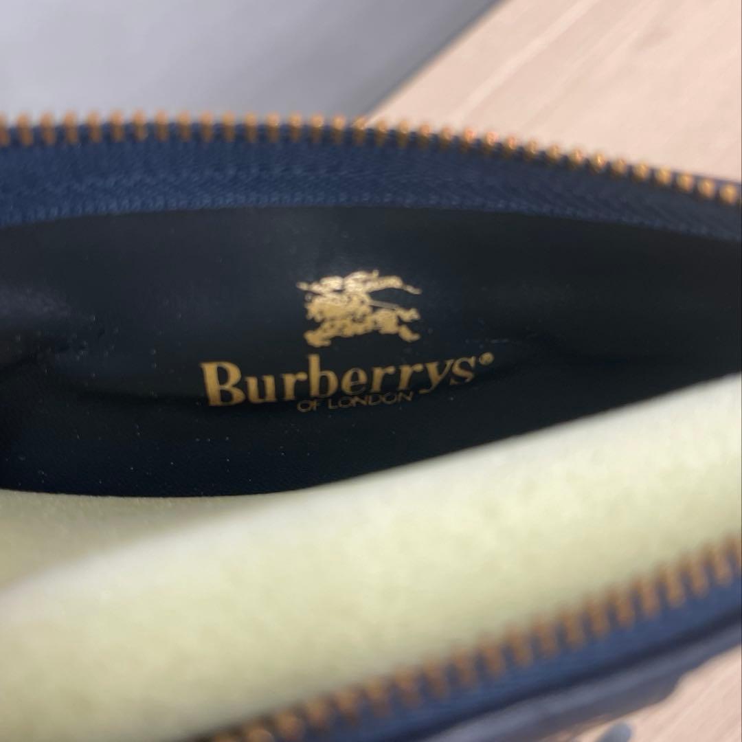 Burberry ペンケース　筆箱　ネイビー