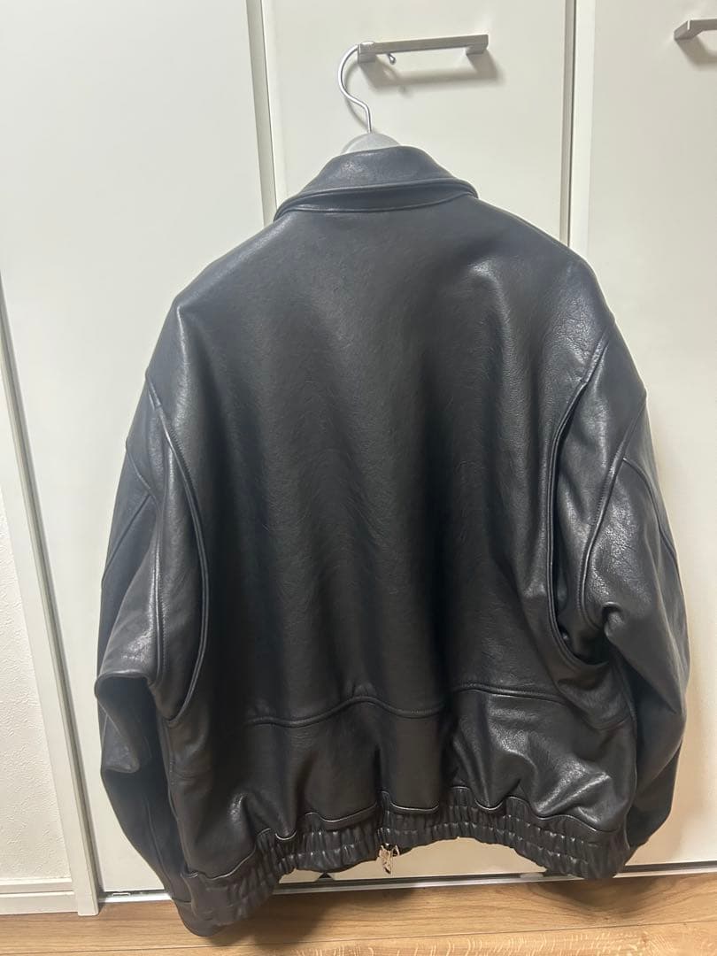 新品25awYOKE LEATHER FLIGHT JACKET size2