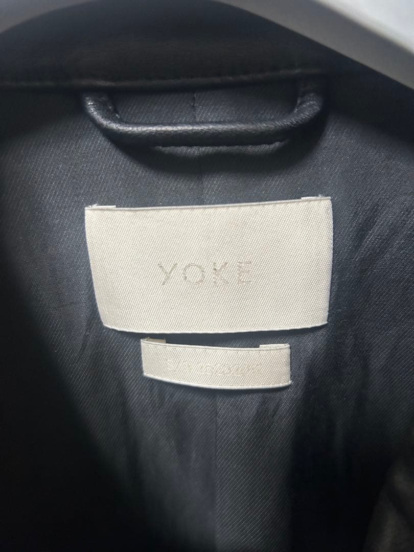 新品25awYOKE LEATHER FLIGHT JACKET size2