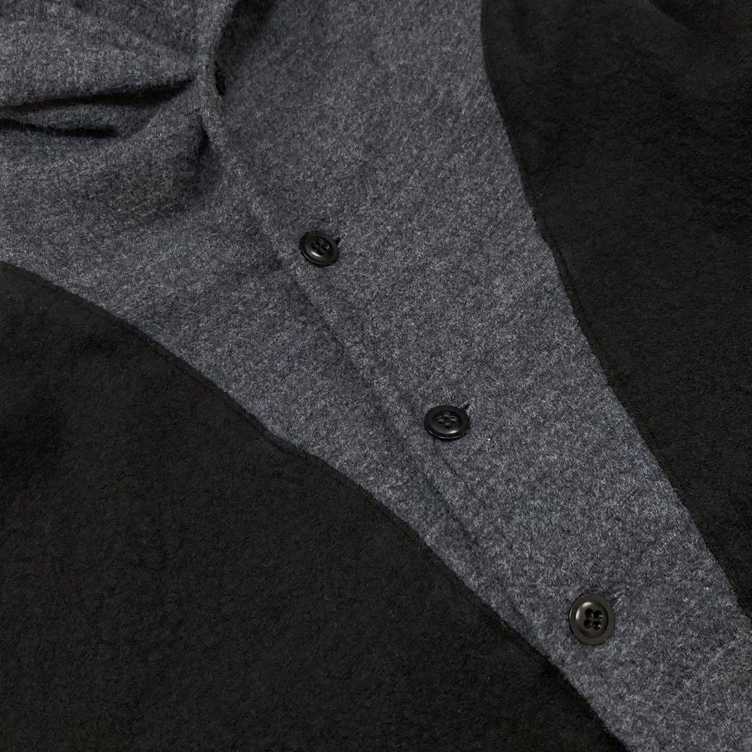Y's ワイズ 22AW ショート フーディーブルゾン 黒2