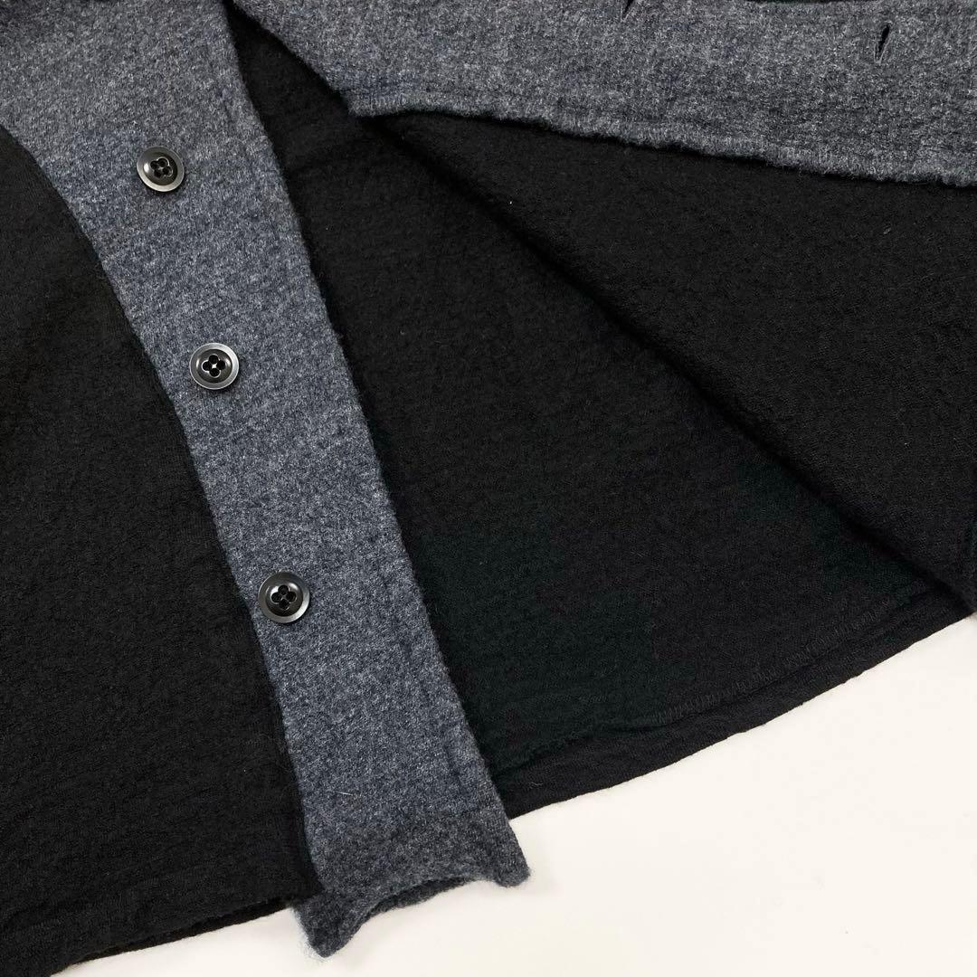 Y's ワイズ 22AW ショート フーディーブルゾン 黒2