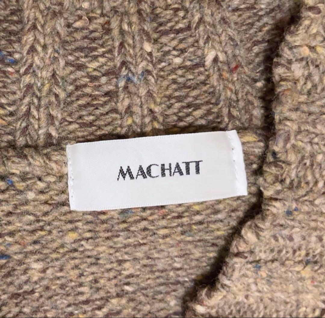 machatt カラーネップニットベスト