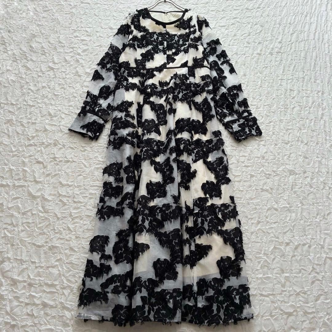 クラネ FLOW FLOWER JACQUARD ONE PIECE ドレス