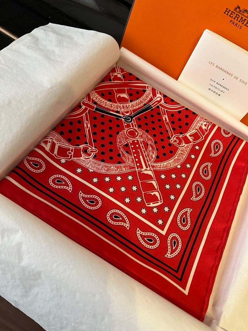 新品未使用　エルメス HERMES カレ55 エプロンドール