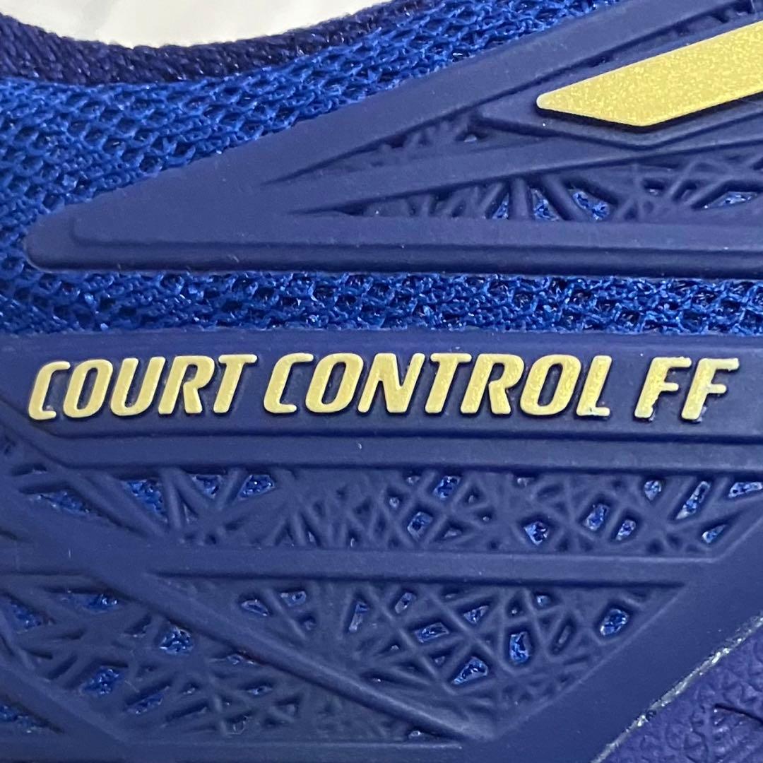 美品 asics COURT CONTROL FF ネイビー 27.5cm
