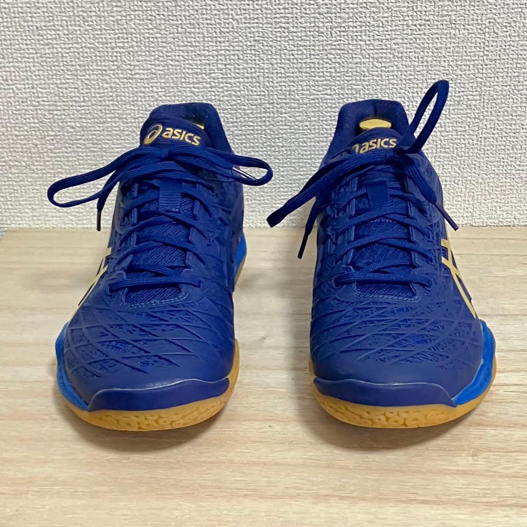 美品 asics COURT CONTROL FF ネイビー 27.5cm