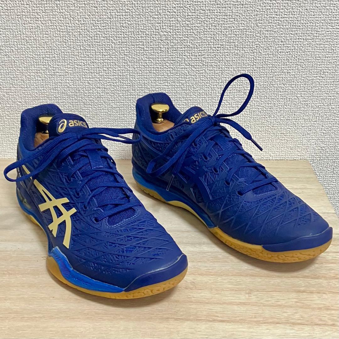美品 asics COURT CONTROL FF ネイビー 27.5cm