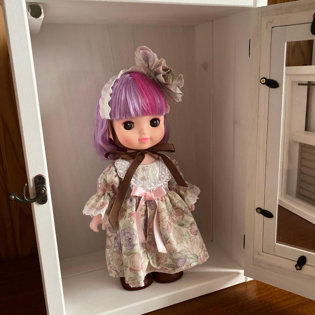 人形用木製収納ケース(白色) ハンドメイド　リカちゃん　ブライス　アイシードール