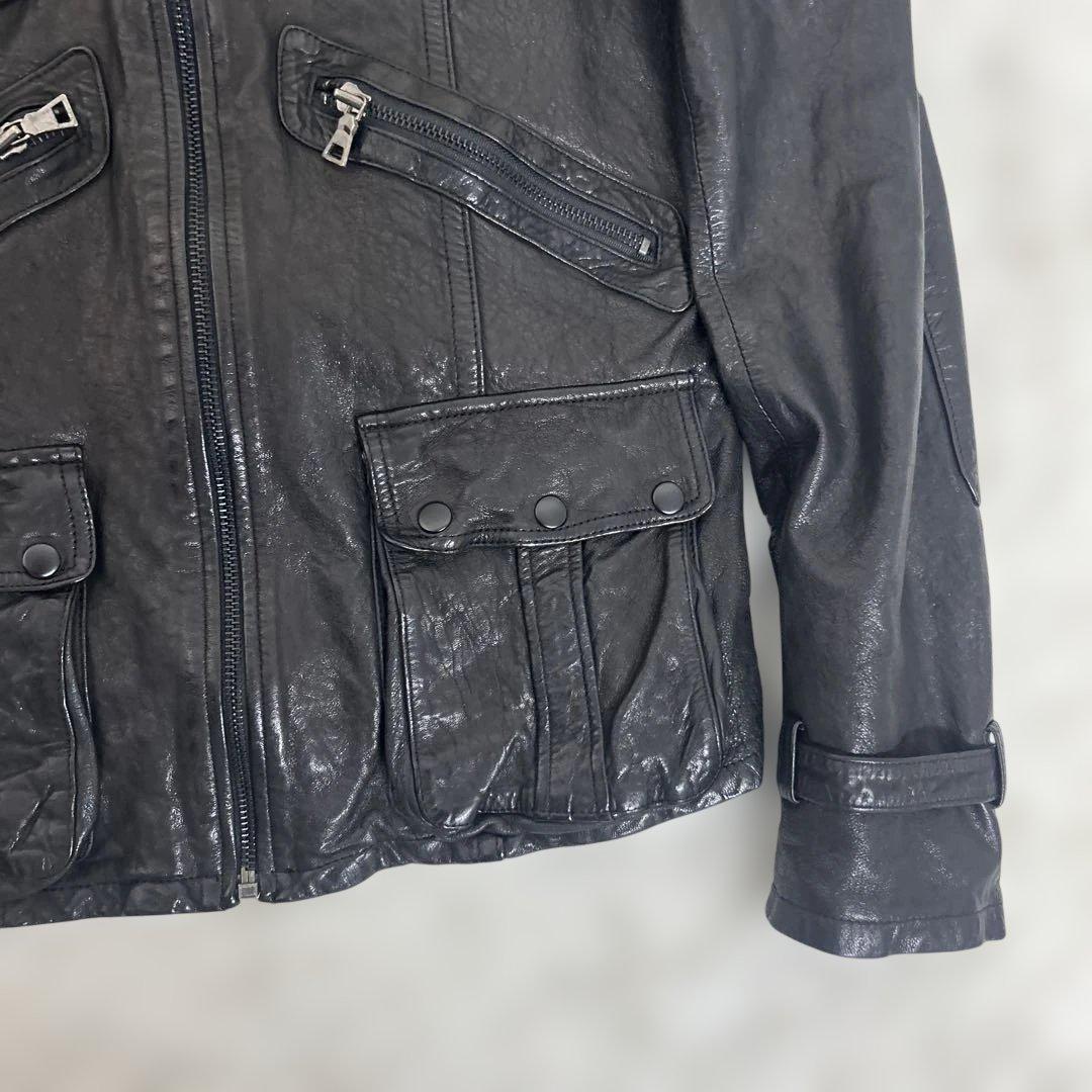 ジャケット・アウター archive gimmick leather jacket 48size