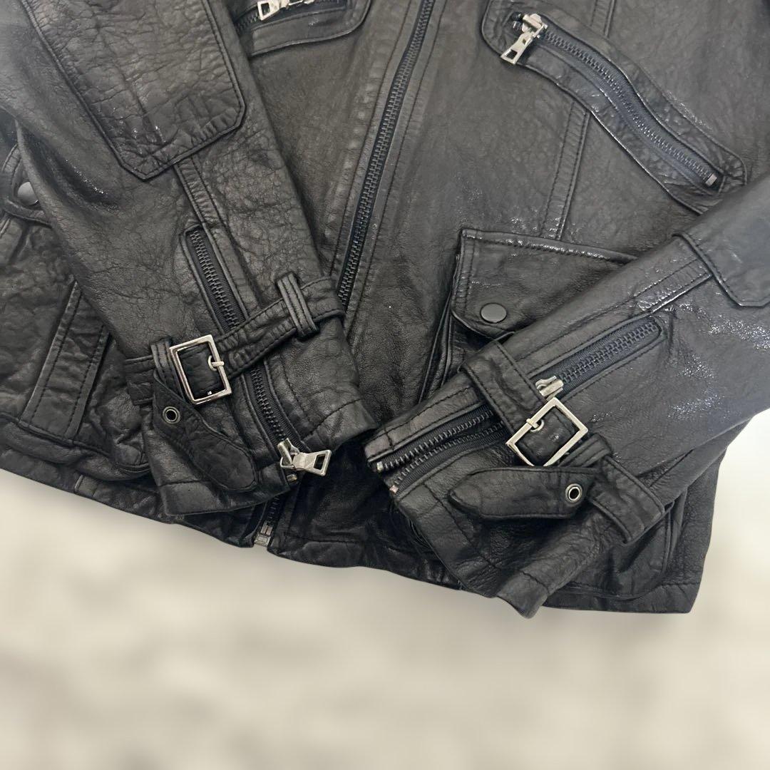 ジャケット・アウター archive gimmick leather jacket 48size