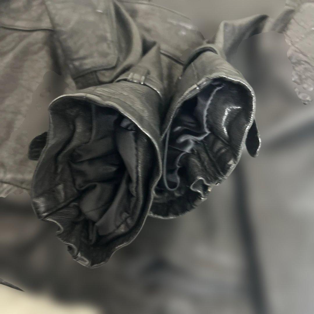 ジャケット・アウター archive gimmick leather jacket 48size