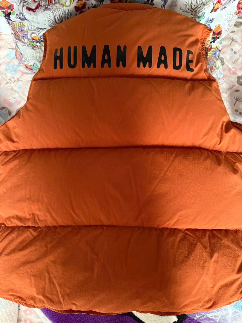 HUMAN MADE⭐︎REVERSIBLE DOWN VEST-ORANGE/L