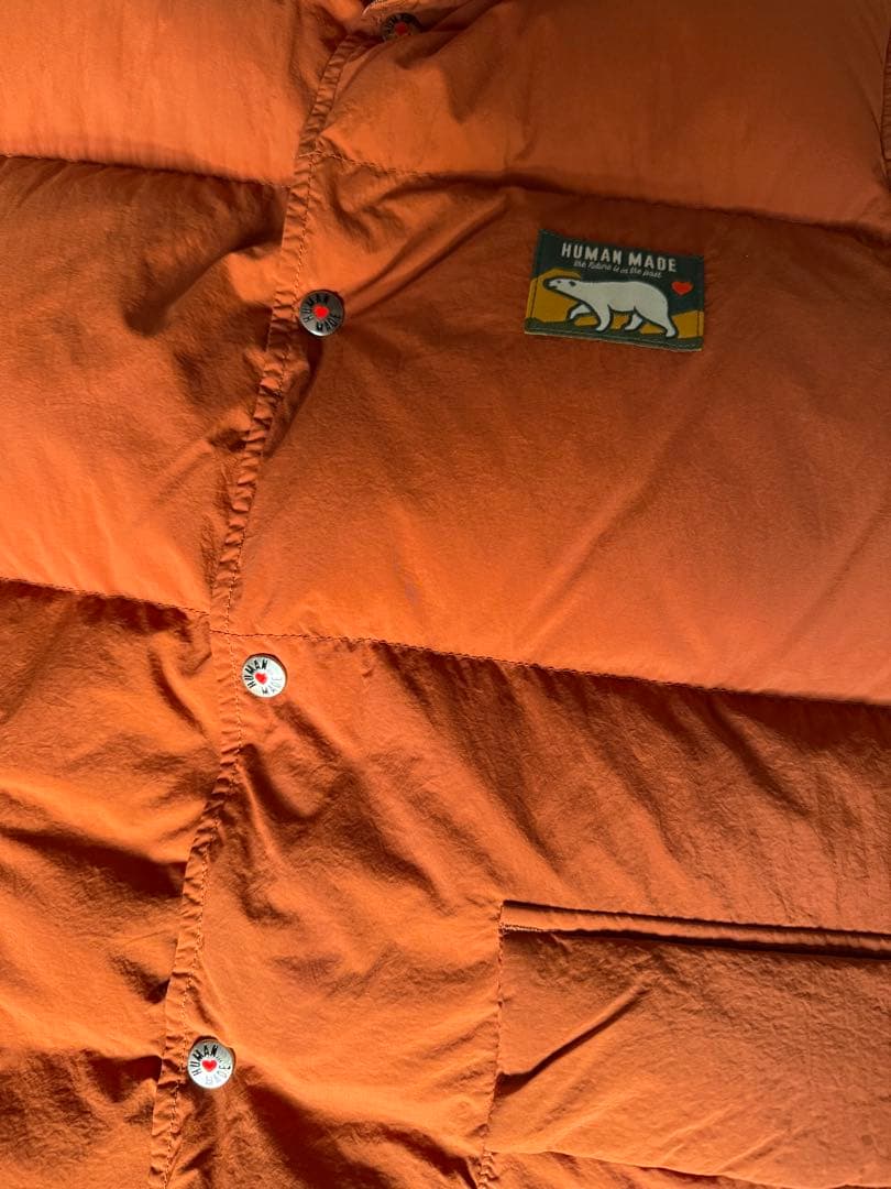 HUMAN MADE⭐︎REVERSIBLE DOWN VEST-ORANGE/L