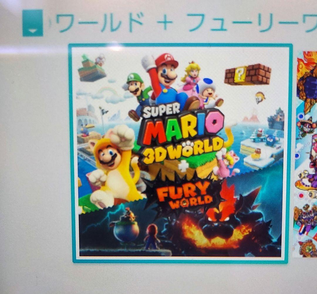 スーパーマリオ 3Dワールド + フューリーワールド　ソフトのみ２枚セット