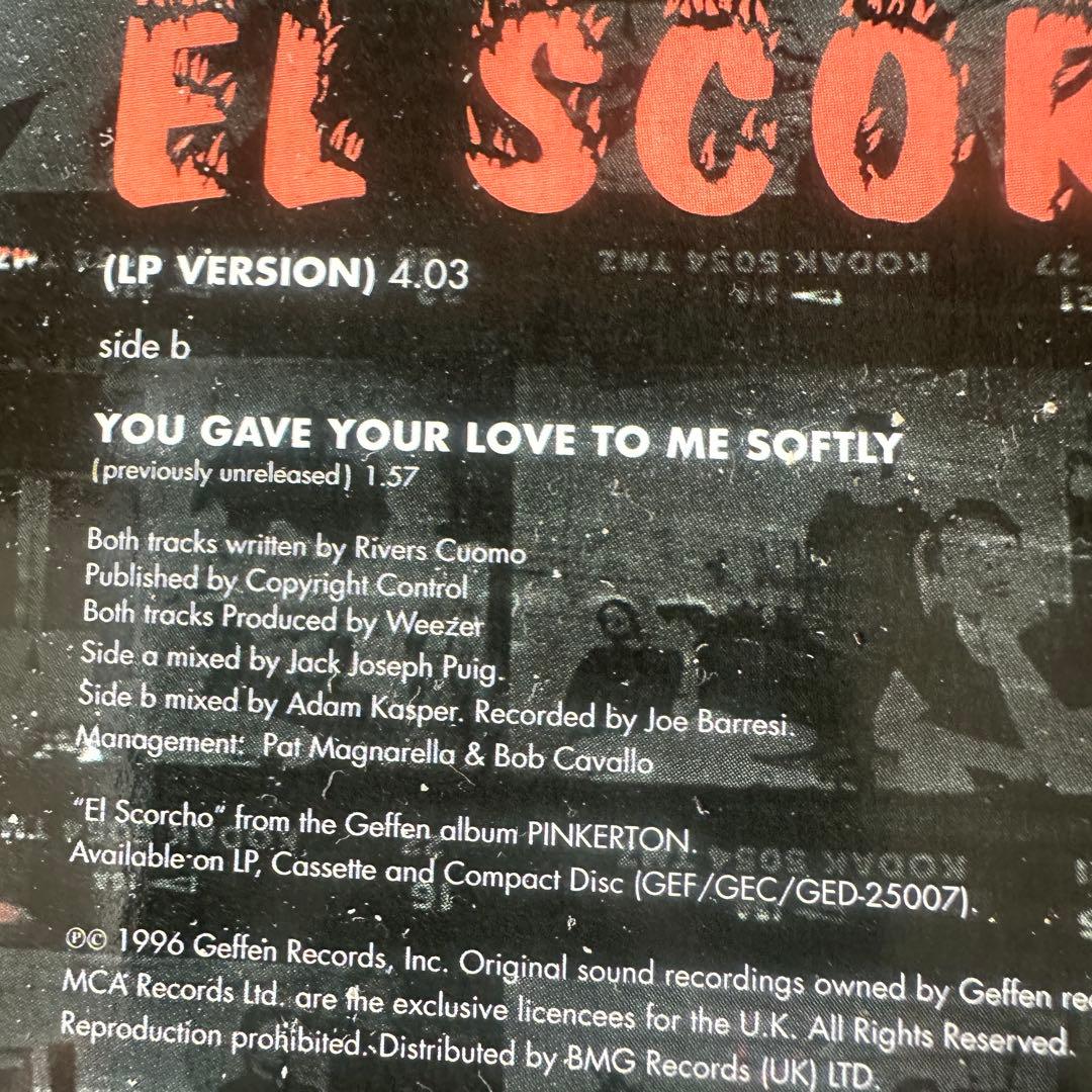 weezer EL SCORCHO シングルレコード