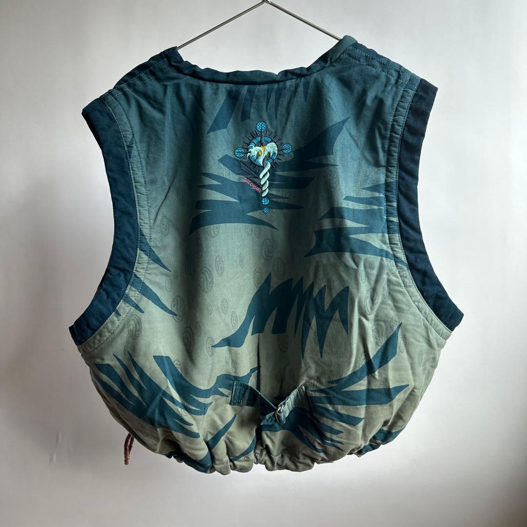 Nais SALOMON 刺繍リバーシブルベストスカジャンビンテージ レア