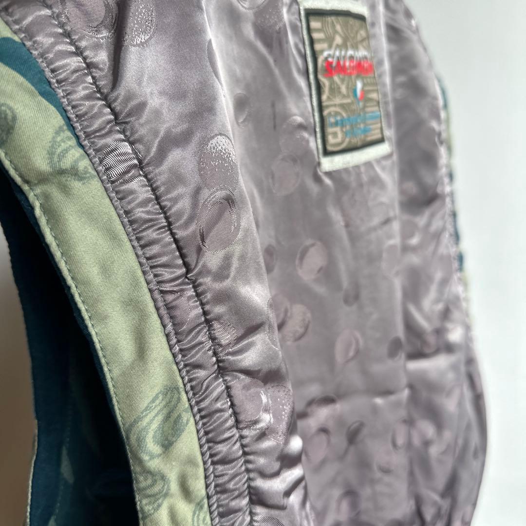 Nais SALOMON 刺繍リバーシブルベストスカジャンビンテージ レア