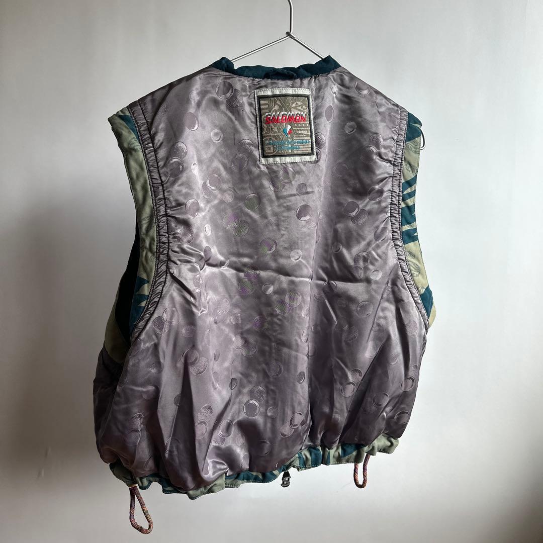 Nais SALOMON 刺繍リバーシブルベストスカジャンビンテージ レア