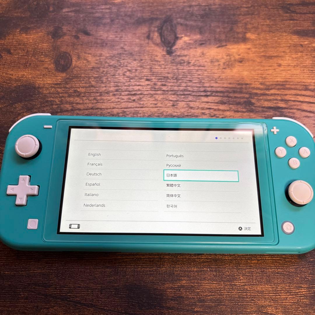 美品Nintendo Switch Lite ターコイズ 本体 ACアダプター