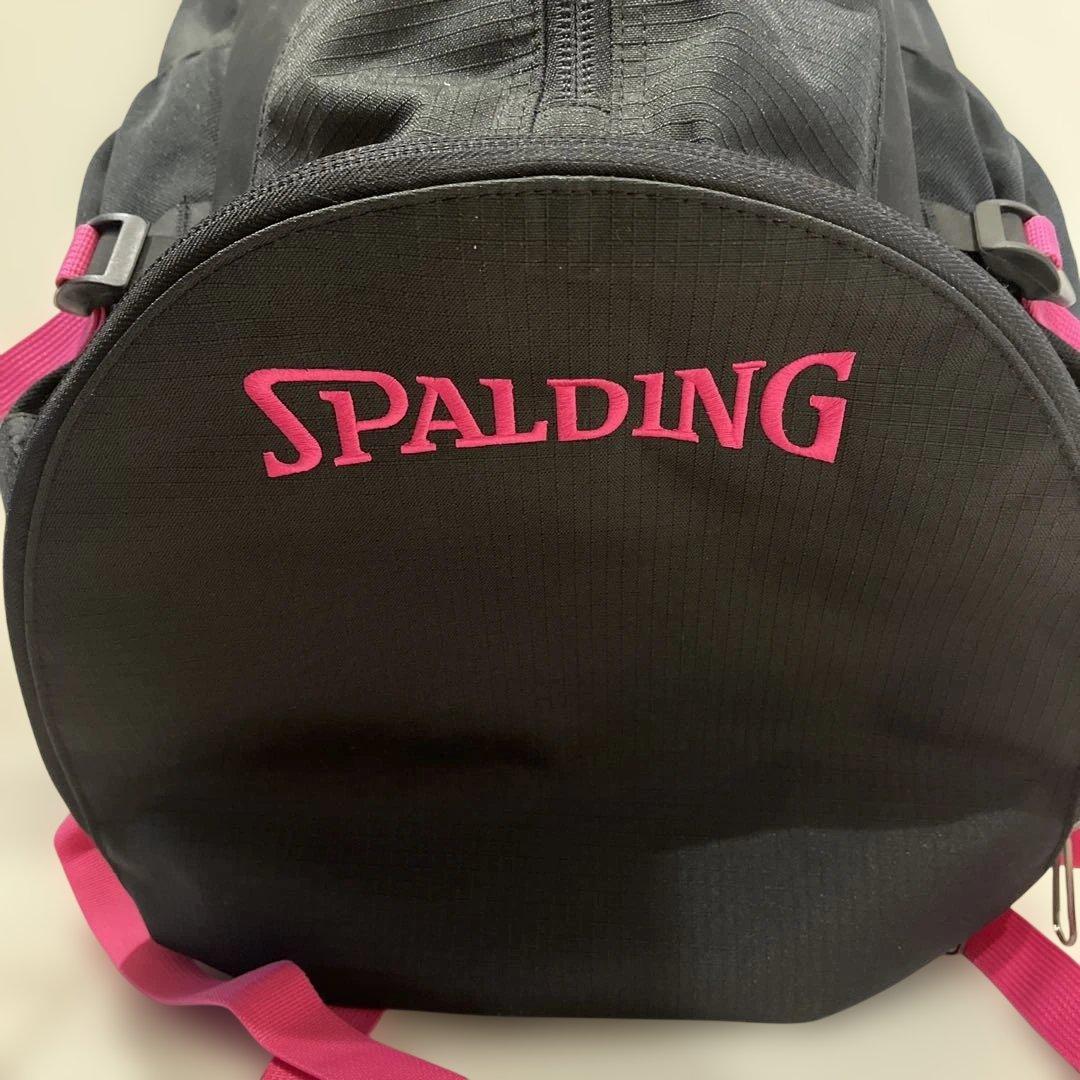 【新品】SPALDING ケイジャー ピンクバスケットボール用バッグ 32L