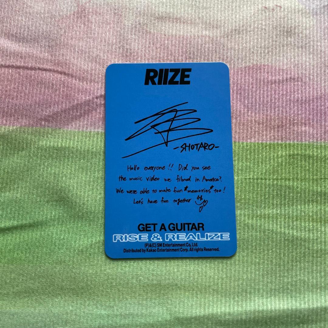 RIIZE get a guitar B&Nショウタロウ アメリカ US トレカ