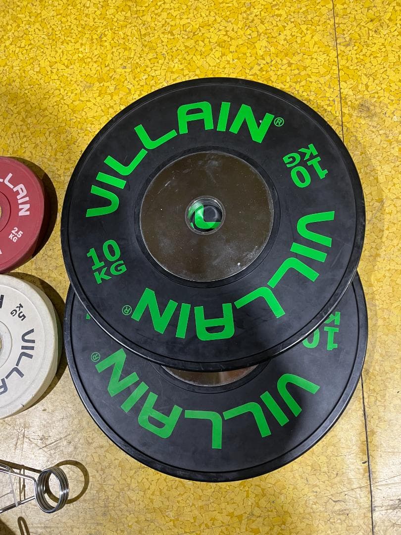 VILLAINバンパープレート＋ROGUE 20KG オハイオパワーバー