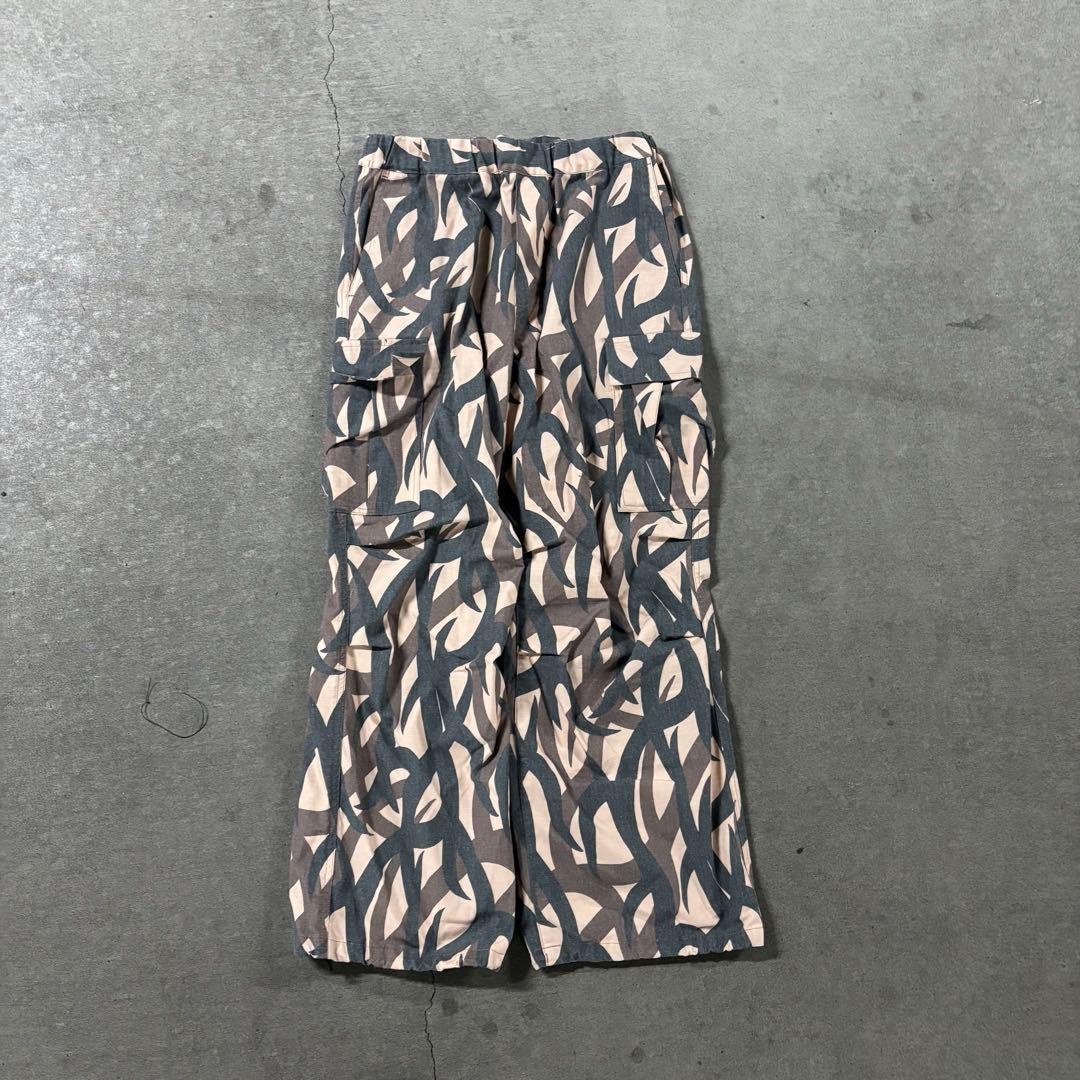 Vintage Military トライバルカモ　ワイドカーゴパンツ　軍物