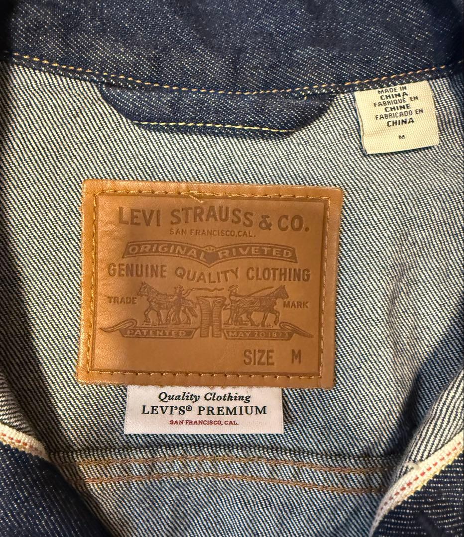 LEVI'S PREMIUM ダークブルー デニムジャケット M